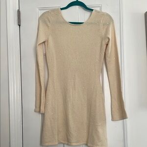 NWT WeWoreWhat Knit Open Back Mini Dress
